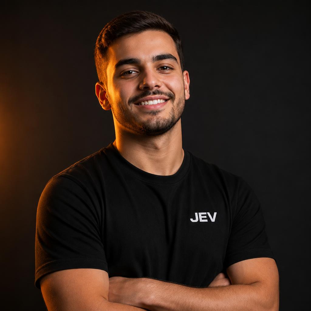 Foto de JEV, criador do Monetizando Cortes